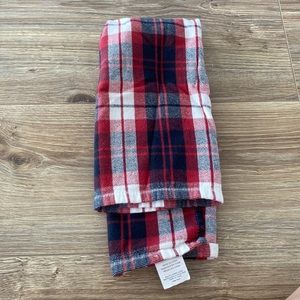 Blue red and white plaid Ralph Lauren dish towels